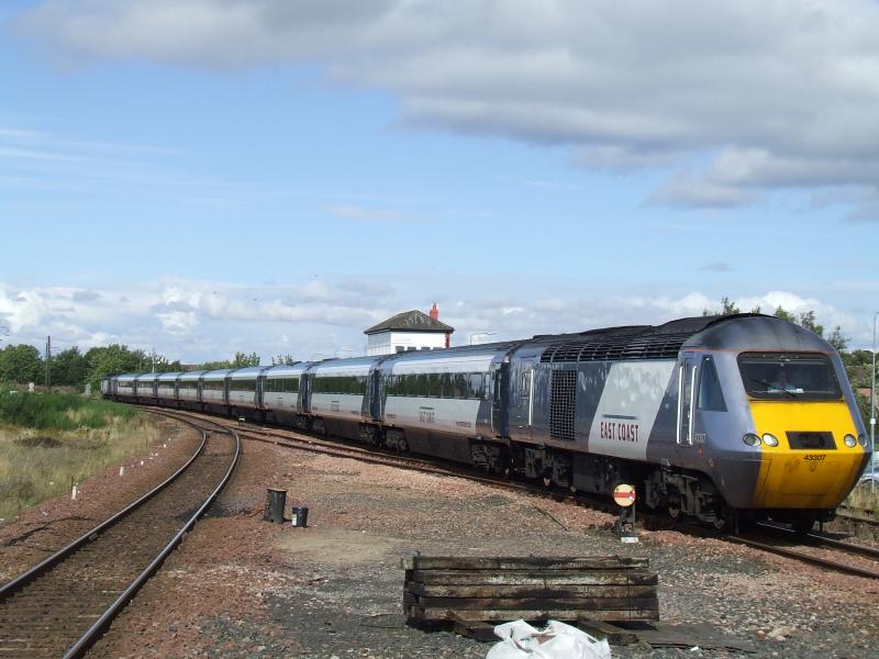 43307 arrives at Leuchars: Photo of 43307 arrives at Leuchars