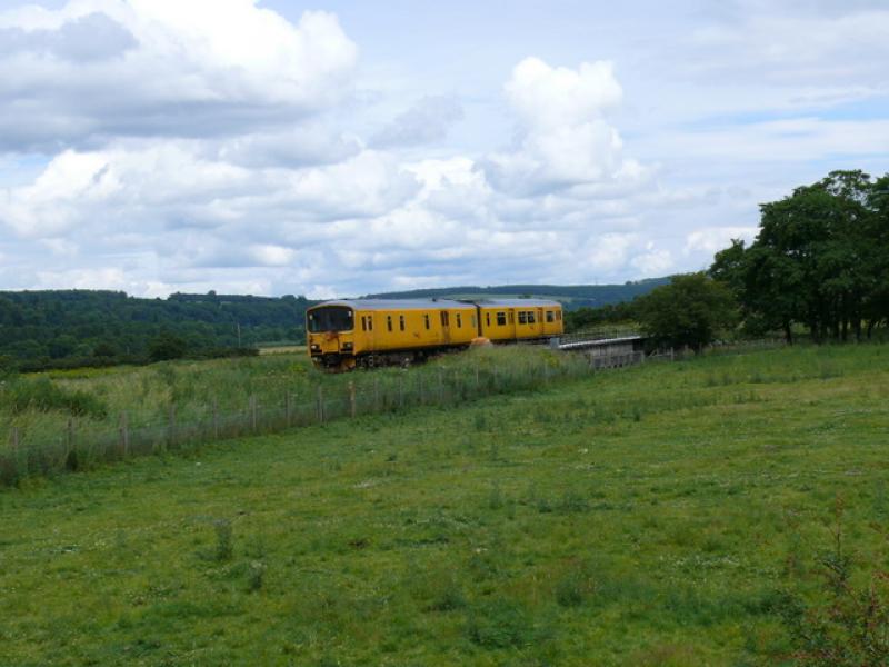 Netwirk Measurement Train: Forteviot is the venue for the NRMT passing south to Lanarkshire and eventually Edinburgh Craigentiny Photo of Netwirk Measurement Train