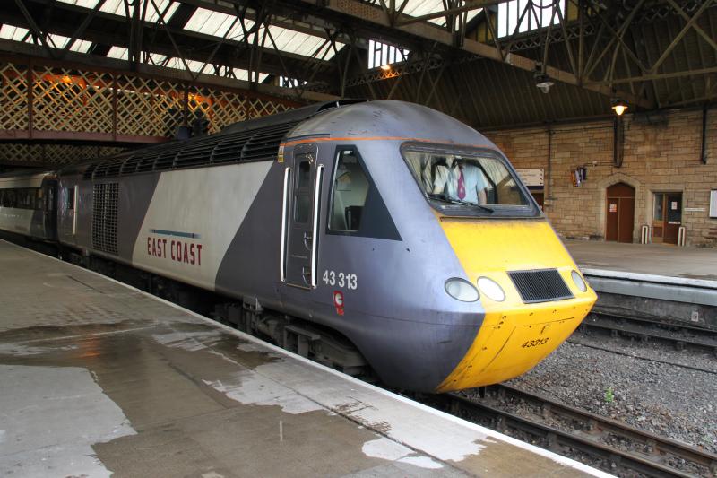43313: Highland chieftian at Perth 43313 with 43257 on the rear 18/11/10 Photo of 43313