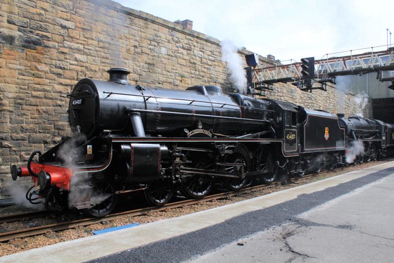 The Great Britain IV: Lancashire Fusilier @ Perth on move North Photo of The Great Britain IV