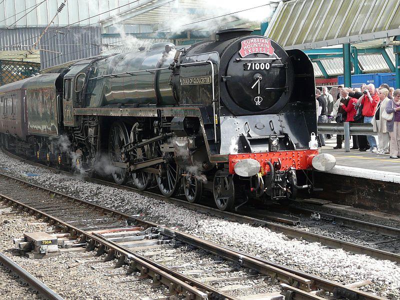 71000 at Carlisle 19-05-11: 71000 after arrival at Carlisle with 1Z79 The Cumbrian Mountain Express on 19-05-11 Photo of 71000 at Carlisle 19-05-11