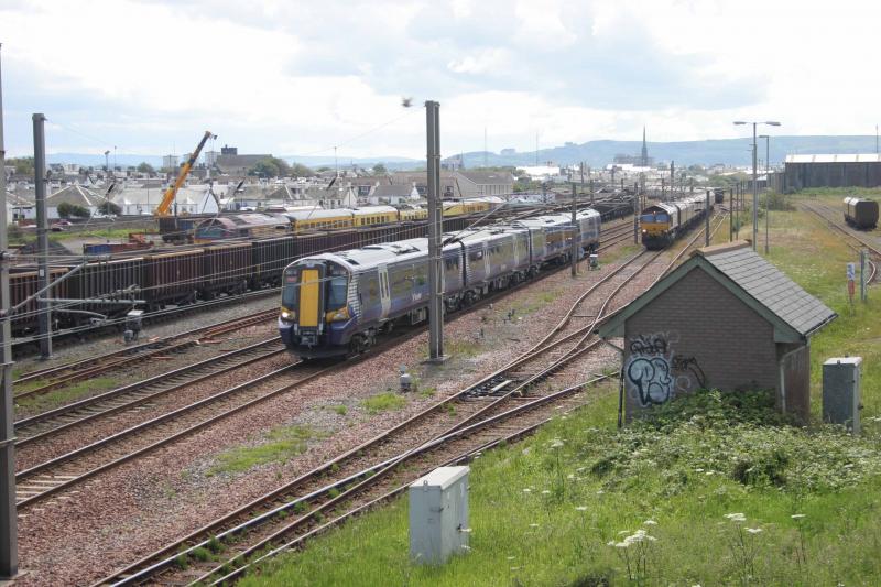 Falkland yard: A busy yard today Photo of Falkland yard