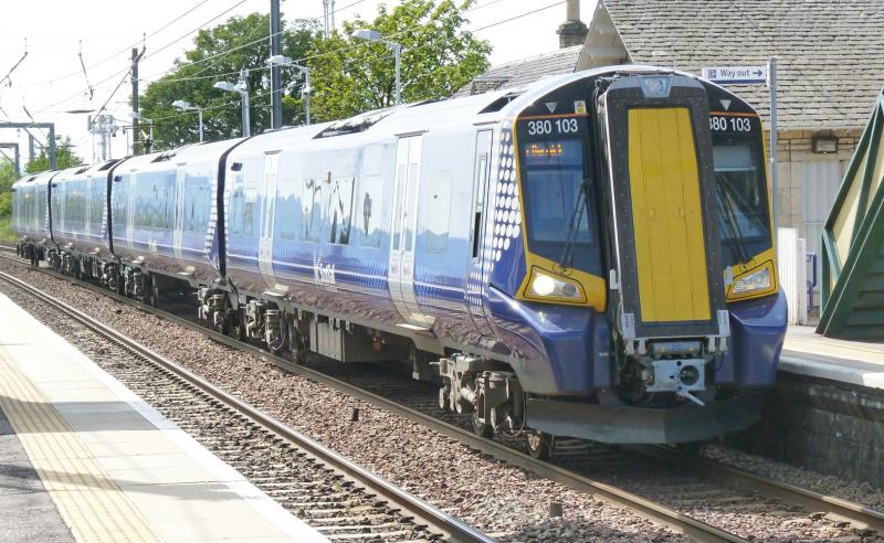 380 103 at Prestonpans: 380103 at Prestonpans, still looking fresh from the works Photo of 380 103 at Prestonpans